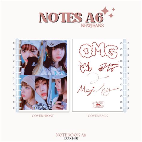 Jual NOTES NEWJEANS OMG ISI 40 HVS COVER LAMINASI 2 SISI BUKU NOTE