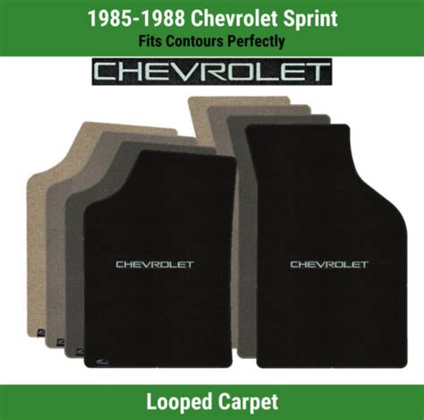 Lloyd Classic Loop Front Mats For Chevy Sprint W Chevy Silver On