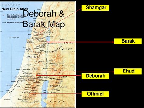 Deborah And Barak Map