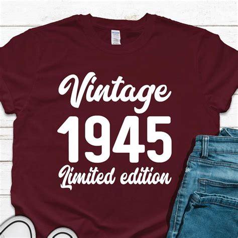 Hot Trending T Shirt With 80Th Birthday Shirt Vintage 1945 Limited Edition T Shirt 1945