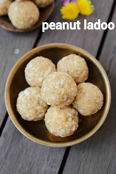 Peanut Ladoo Recipe Groundnut Laddu Shengdana Ladoo Shenga Unde