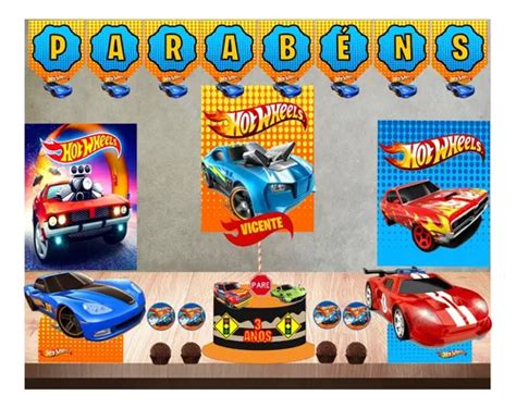 Kit Festa Hot Wheels Só Um Bolinho Aniversário MercadoLivre