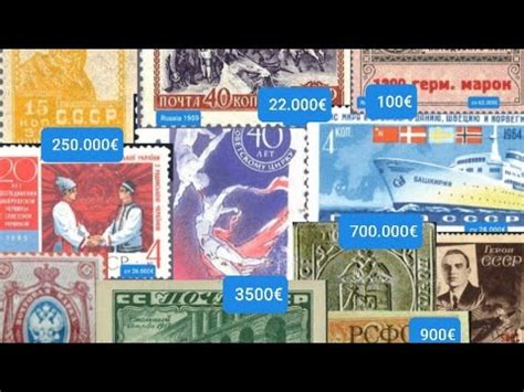 Most Expensive 50 Russian Stamps Valuable From Rusia Rare Stamps YouTube