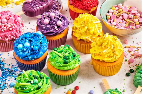 Rainbow Cupcakes With Sprinkles Funcakes