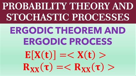 Ergodic Theorem And Ergodic Process Youtube