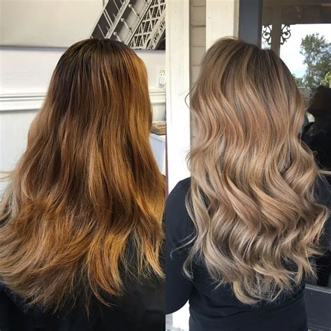From Brassy Orange To Ash Blonde In One Session Orange To Blonde