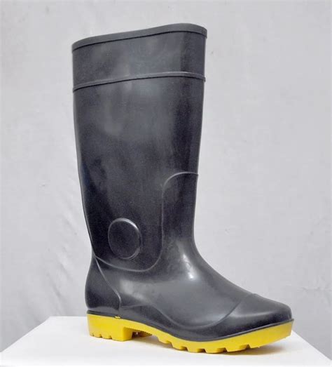 Pvc Black Safety Gumboots At Rs Pair Vinyl Gumboots In