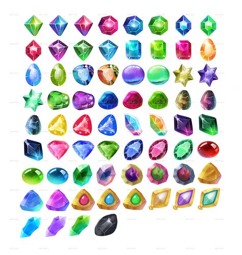 Gems Icon Pack By Pulsarxstudio Graphicriver