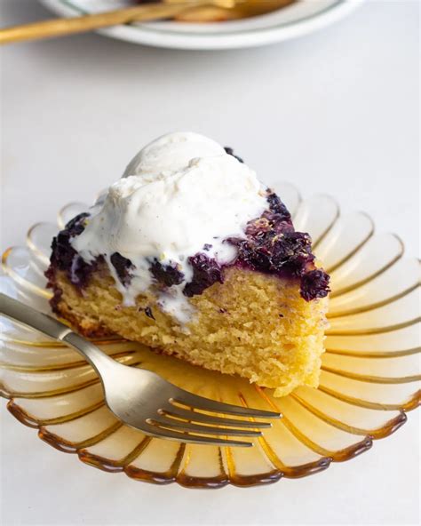 Blueberry Ginger Upside Down Cake