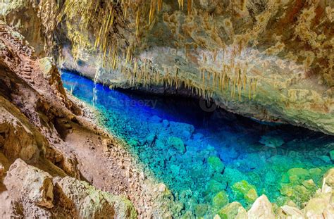 Abismo Anhumas Cave With Underground Lake Bonito National Park Mato