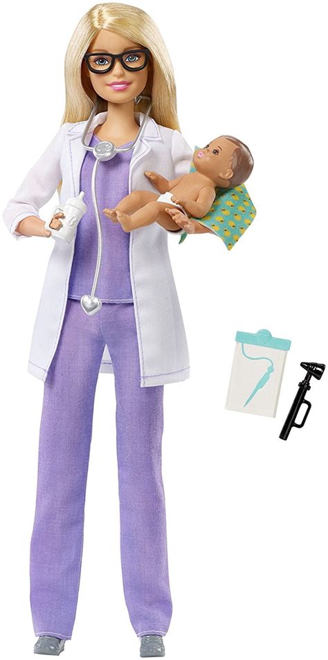 Barbie Baby Doctor Pediatrician Playset - Career Dolls - Walmart.com