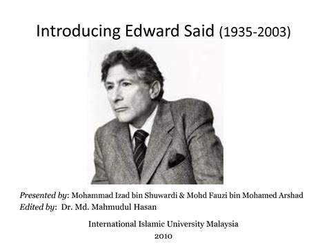 Edward Said Quotes. QuotesGram