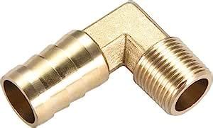 M METERXITY Brass Hose Barb Fittings 90 Degree Elbow Brass 16mm