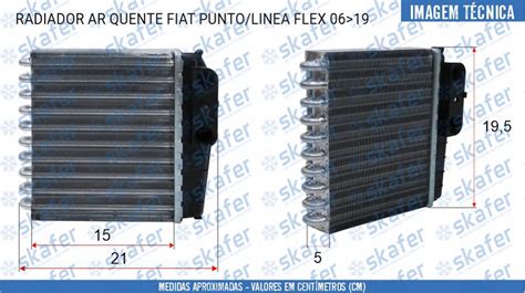 Radiador Ar Quente Fiat Punto Linea Flex At Md