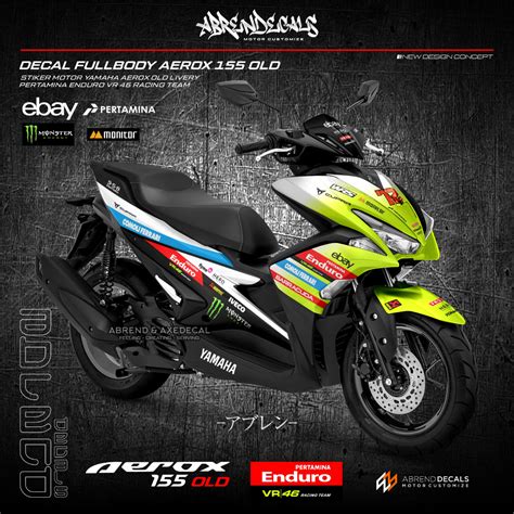 Jual Decal Fullbody Aerox Old Livery Pertamina Enduro Vr Racing Team