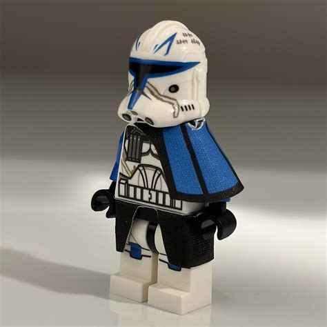 Lego Decaled Star Wars Phase 2 Captain Rex Minifigure Read Desc 501st 75012 Ebay