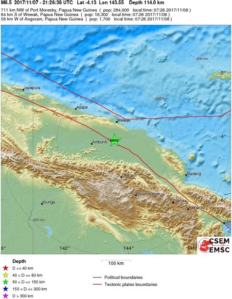 Cutremur Puternic Cu Magnitudinea De Grade In Papua Noua Guinee