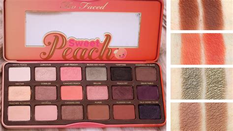 Too Faced Sweet Peach Palette Dupes Review Tutorial Youtube