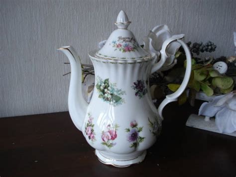 Royal Albert Flower Of The Month A Beautiful Large Coffee Pot Etsy