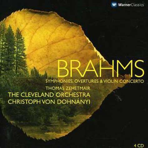 Christoph von Dohnányi Brahms Symphonies 1 4 Violin Concerto 4CD