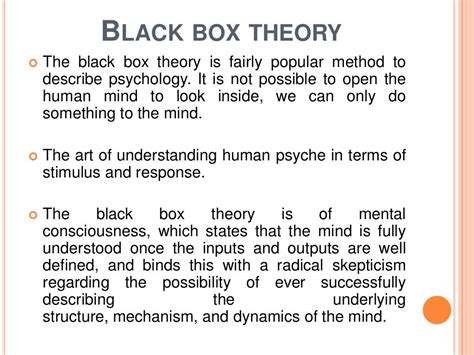 Black Box Theory New