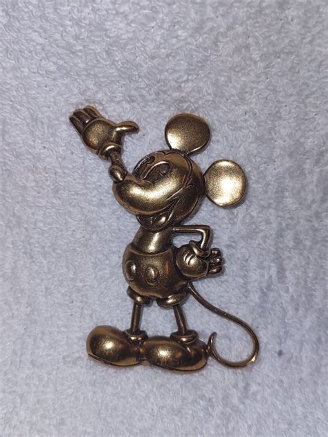 Vintage Napier Standing Mickey Mouse Brooch Disney Pi Gem