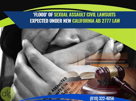 Flood Of Sexual Assault Civil Lawsuits Expected Under New California Ab 2777 Law