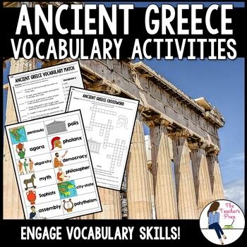 Ancient Greece Vocabulary Activities By The Teacher S Prep Tpt