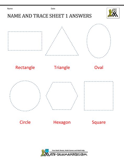 2d Shapes Worksheets