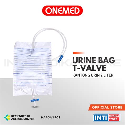 Jual Urine Bag Kantong Urin Liter T Valve Onemed Shopee Indonesia