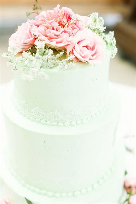 Pink Mint And Gold Chicago Wedding 100 Layer Cake Mint Wedding