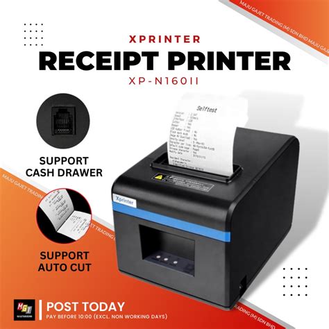 XPRINTER Receipt Printer Cashier Mesin Resit N160II Thermal POS System