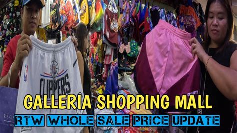 GALLERIA SHOPPING MALL BACLARAN RTW BUSINESS WHOLE SALE PRICE UPDATE