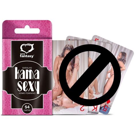 Baralho Kama Sutra Lésbico 54 cartas Sexy Fantasy Shopee Brasil