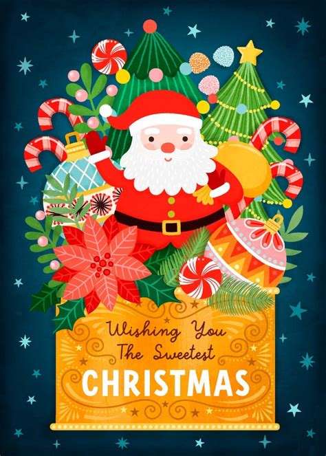 The Sweetest Christmas Christmas Card Free Greetings Island