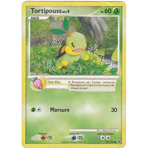 Tortipouss 78 100 Diamant Et Perle Aube Majestueuse Carte Pokemon