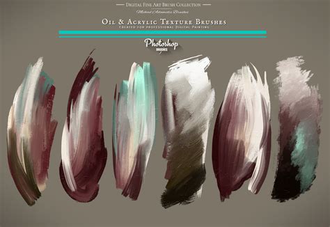 Concept Art And Photoshop Brushes Ma Brushes Maxrealistic Photoshop Oil Brushes With