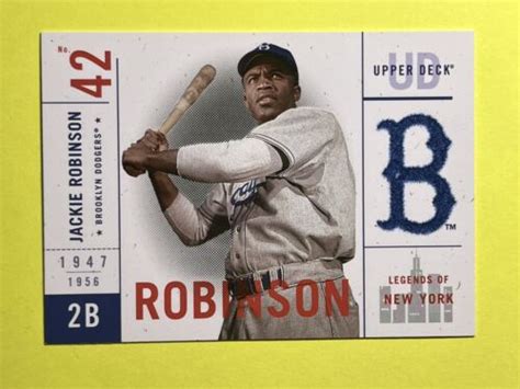 Jackie Robinson 2001 Upper Deck Legends Of New York 7 Dodgers 1947