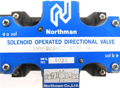 NEW NORTHMAN SWH G03 C2 A120 10 DIRECTIONAL CONTROL VALVE