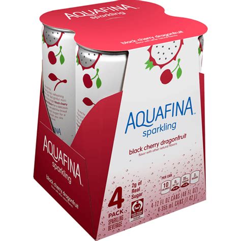 Aquafina Sparkling Black Cherry Dragon Fruit Water 4 12 Fluid Ounce 48 Fluid Ounce 4 Pack