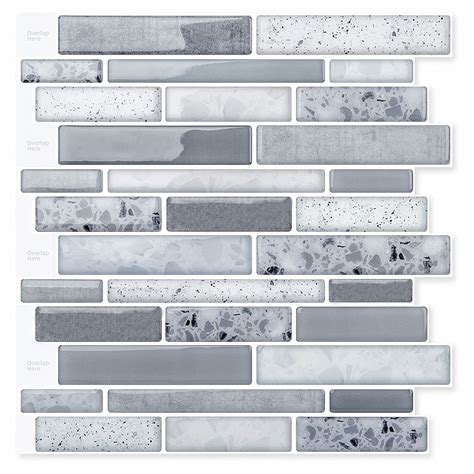 Art3dwallpanels 10 Sheet Peel And Stick Backsplash Tile Stickers