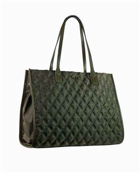 Quilted Nylon Tote Bagstyle Hbnm12300045 Nylon Tote Bags Black