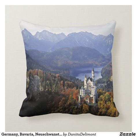 Germany Bavaria Neuschwanstein Castle Throw Pillow Zazzle Throw