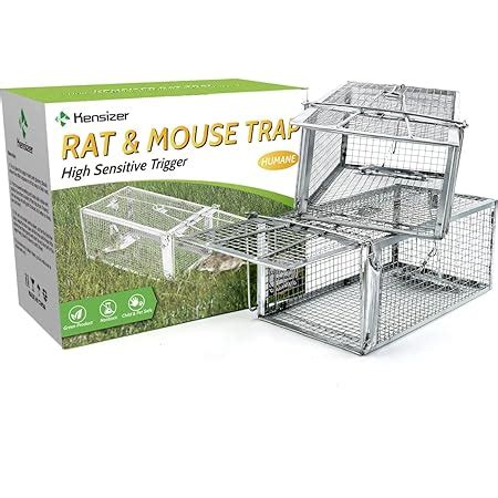 Gingbau Pack Rat Traps Humane Live Chipmunk Cage Traps