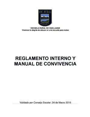 Fillable Online Wwwfs Mineduc REGLAMENTO INTERNO Y MANUAL DE