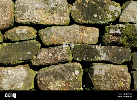 Derbyshire Dry Stone Wall Stock Photo Alamy