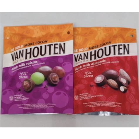 Jual Van Houten 40gr Dark Milk Cokelat Dragees Pouch Coklat VanHouten