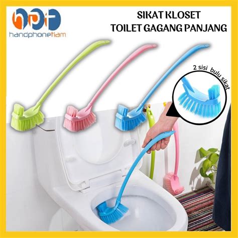 Jual Sikat Kloset Toilet 2 Sisi Gagang Panjang Long Handled Toilet