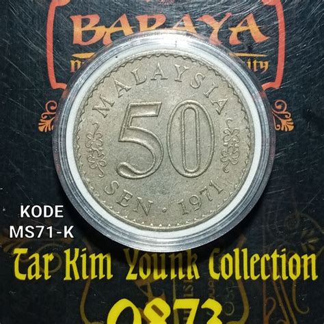 Collection Of 50 Cents Of Malaysian Coins Building Series In 1971 Code