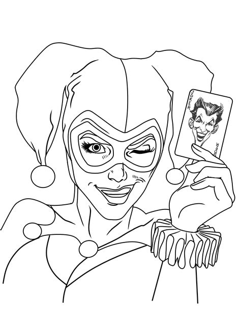 Free Printable Harley Quinn Coloring Pages Printable Word Searches